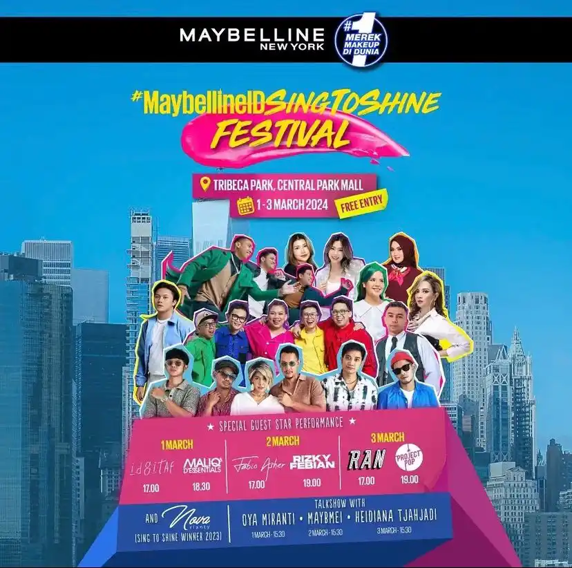 MaybellineID Sing To Shine Festival